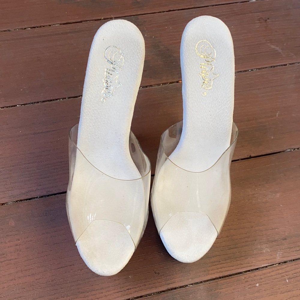 Pleaser 5 inch heels good condition. Like new.